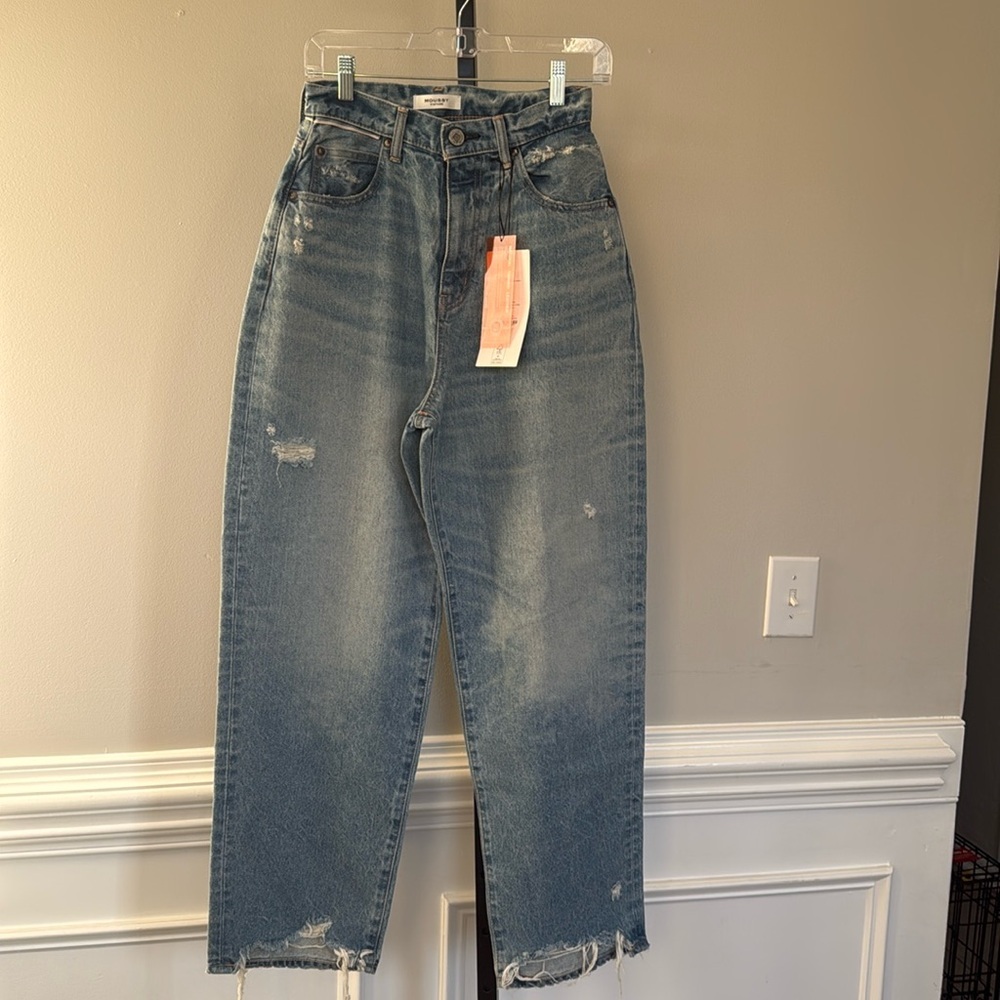 Moussy Vintage Fredonia Wide Tapered Jeans 25 - Picture 3 of 7